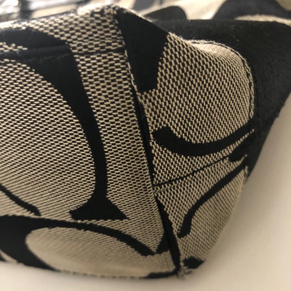 Coach Monogram Shoulder Tote Bag - Picture 6 of 14